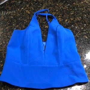 Bardot Crop Top with Plunging Neckline